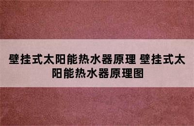 壁挂式太阳能热水器原理 壁挂式太阳能热水器原理图